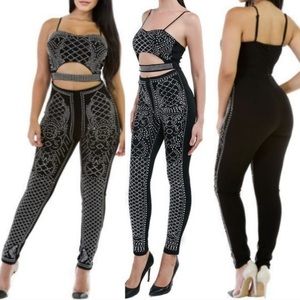 BANJUL Studded Cutout Jumpsuit Size Small